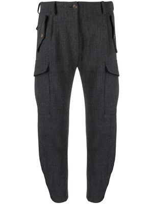 Merci multi-pocket tapered trousers - Grey