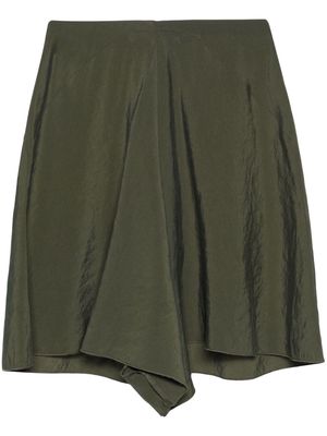 Merci panel-detail shorts - Green