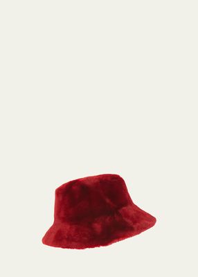 Merino Wool & Shearling Bucket Hat