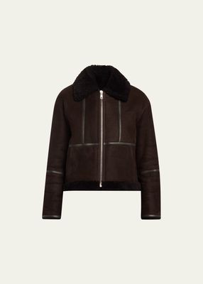 Merinos Gonfio Lambskin Leather Jacket