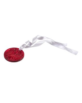 Merles and Raisins Ornament, Red