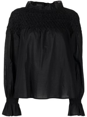 Merlette Majorelle balloon-sleeve blouse - Black