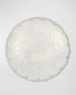 Merletto Antique Lace Scalloped Charger