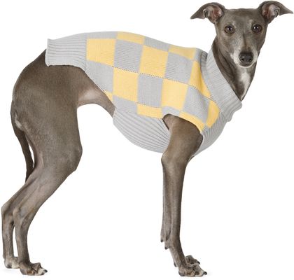 Merlot Yellow & Gray Bamboo Knit Sweater