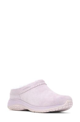 Merrell Encore Ice 5 Water Resistant Faux Shearling Clog in Lite Orchid
