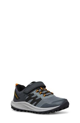 Merrell Kids' Nova 3 Trail Sneaker in Grey/Orange