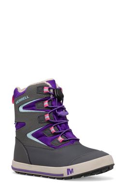 Merrell Kids' Snow Bank 3.0 Waterproof Boot in Ultra Violet/Grey