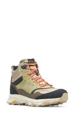 Merrell Speed Solo Mid Waterproof High Top Hiking Sneaker in Clay/Olive