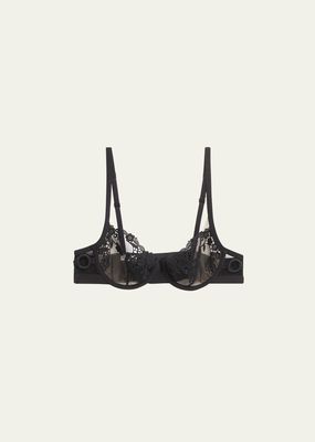 Merri Embroidered Balconette Bra