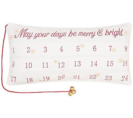 Merry & Bright Advent Pillow by C&F Home