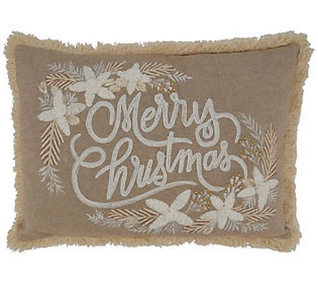 Merry Christmas Design Throw Pillow Cover
