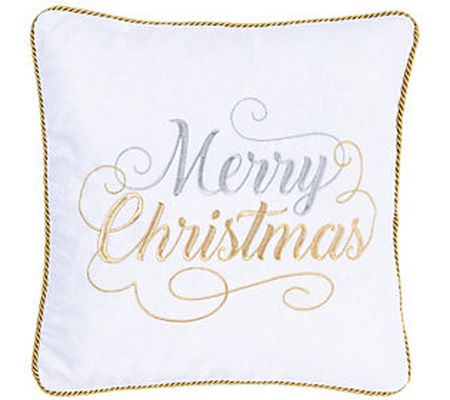 Merry Christmas Holiday Pillow by C&F Home