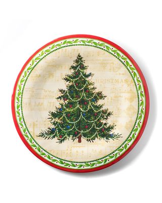 Merry Christmas Tree Dinner Plates, Set of 4