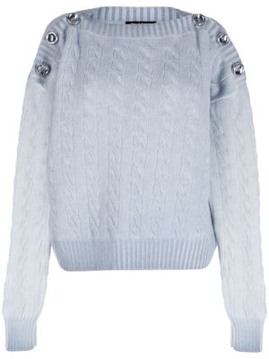 MERYLL ROGGE cable-knit wool jumper - Blue