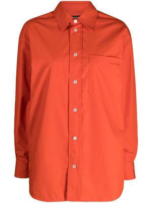 MERYLL ROGGE logo-embroidered patch-pocket shirt - Orange