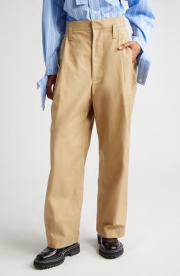 Meryll Rogge Oversize Pleated Trousers in Sand