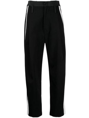 MERYLL ROGGE striped wide-leg trousers - Black