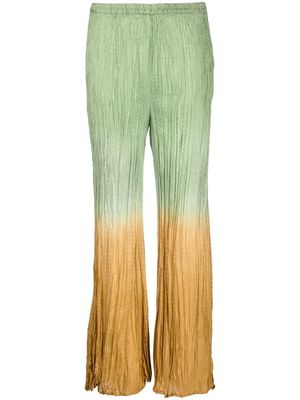 Mes Demoiselles Banas gradient-effect trousers - Green