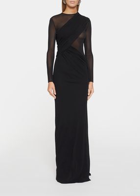 Mesh Layered Gown