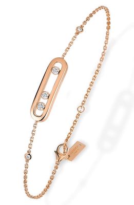 Messika Baby Move Diamond Bracelet in Pink Gold