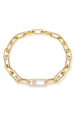 Messika Move Link Diamond Bracelet in Yellow Gold