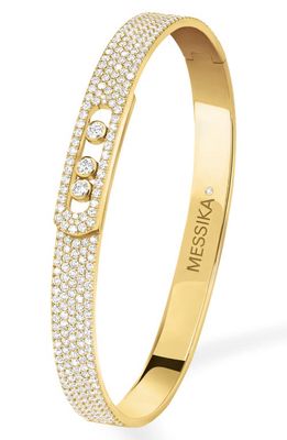 Messika Move Noa Pavé Diamond Bracelet in Yellow Gold