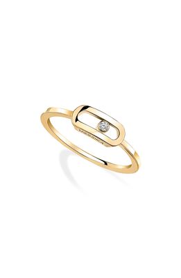 Messika Move Uno Baguette Ring in Yellow Gold