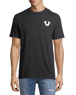 Metallic Logo Crewneck T-Shirt