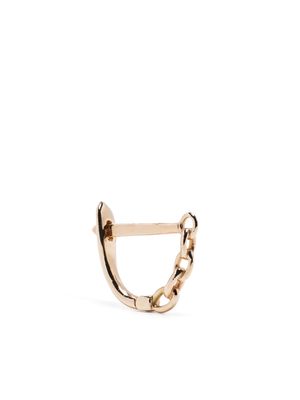 Metier by Tom Foolery 14kt yellow gold Astra chain huggie earring