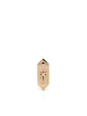 Metier by Tom Foolery 18kt yellow gold Astra Hexa diamond stud earring