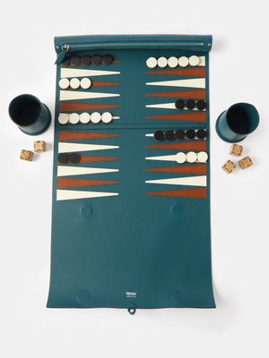Métier - Leather Backgammon Set - Mens - Teal