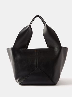Métier - Market Leather Tote Bag - Womens - Black