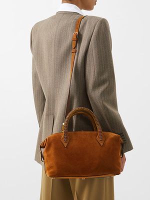 Métier - Perriand City Small Suede Top Handle Bag - Womens - Tan