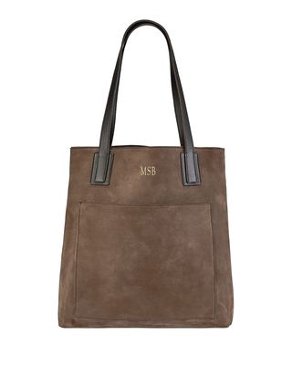 Metro Nubuck Leather Tote Bag, Personalized