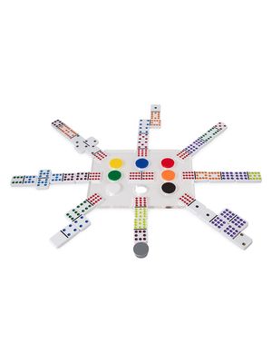 Mexican Train Dominoes Set - Clear