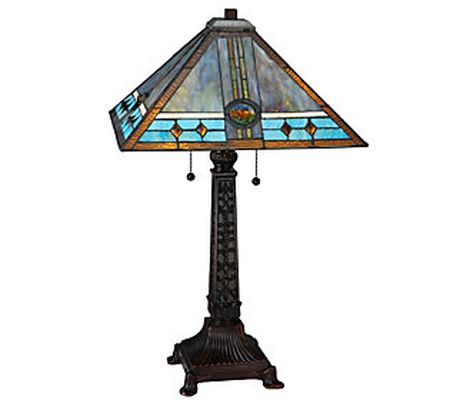 Meyda Tiffany-Style Mission Rose Table Lamp