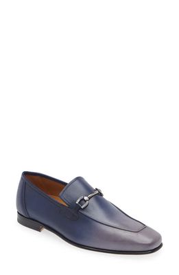 Mezlan Brunello Horsebit Loafer in Pearl Grey/Navy 