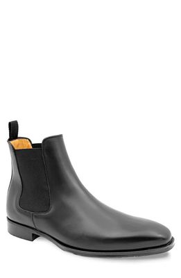 Mezlan Cervantes Plain Toe Chelsea Boot in Black 