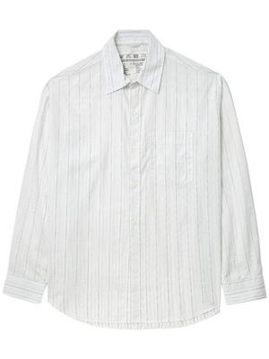 mfpen Executive striped cotton shirt - White