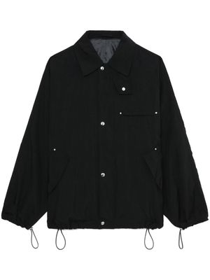 mfpen straight-point collar press-stud shirt jacket - Black