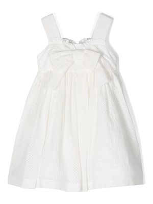 Mi Mi Sol broderie-anglaise cotton dress - White