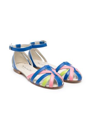 Mi Mi Sol colour-block strap sandals - Blue
