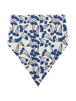 Mi Mi Sol floral-print cotton head band - White