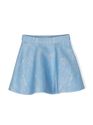 Mi Mi Sol jacquard A-line skirt - Blue