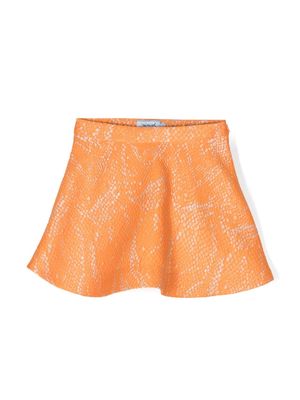 Mi Mi Sol jacquard A-line skirt - Orange