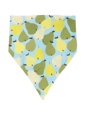 Mi Mi Sol pear-print cotton bandana - Blue