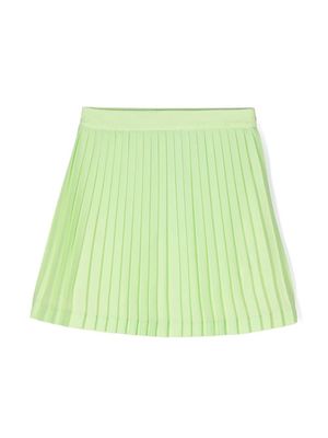 Mi Mi Sol pleated crepe skirt - Green