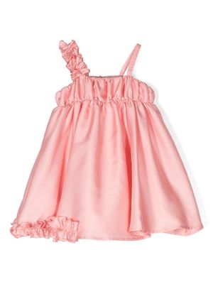 Mi Mi Sol ruffled-detail sleeveless dress - Pink