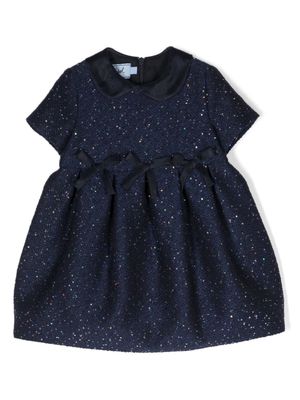 Mi Mi Sol sequin-embellished short-sleeve dress - Blue