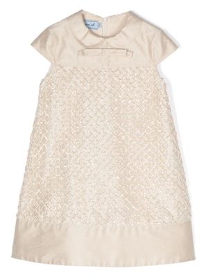 Mi Mi Sol sequin flared dress - Neutrals